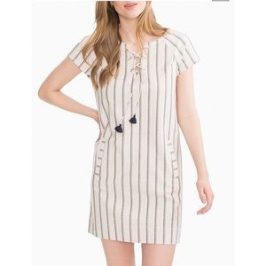 Southern Tide McKenna Striped Tassel Dress Size Small Stretch Cotton Beachy